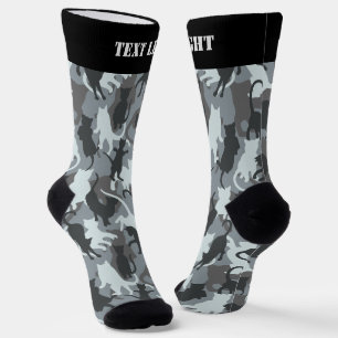 Chaussette Chaussettes à motif de camouflage urbain pour chat