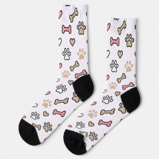Chaussette Chaussettes à motif de coeur avec empreinte de pat