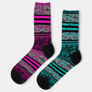 Chaussette Chaussettes à motif de crâne étrange
