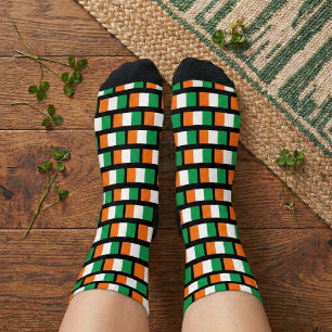 Chaussette Chaussettes à motif de drapeau irlandais