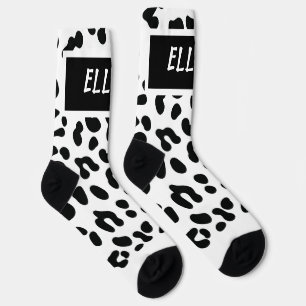 Chaussette Chaussettes à motif d'impression de léopard des ne