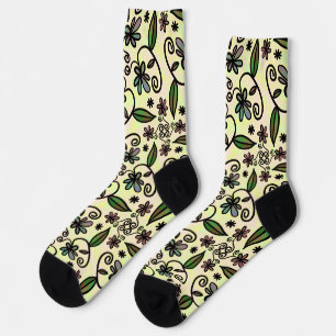 Chaussette chaussettes à pétales botaniques