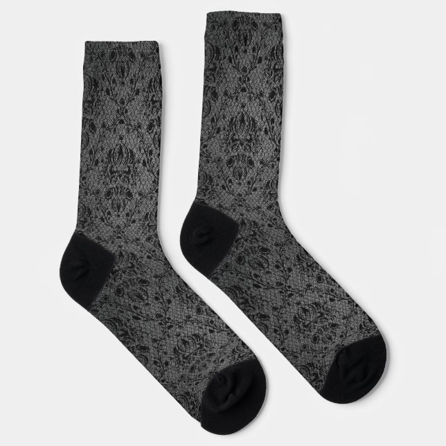 Chaussette Chaussettes à texture de créateur de mode en dente (Droite)