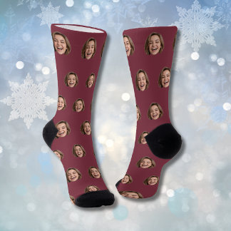 Chaussette Chaussettes à Visage Personnalisé Photo