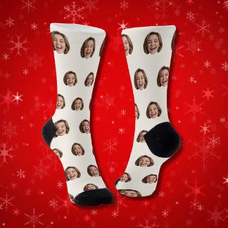 Chaussette Chaussettes à Visage Personnalisé Photo