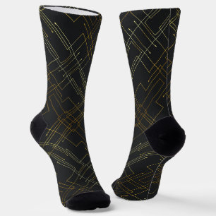 Chaussette Chaussettes Abstraites à huile d'or