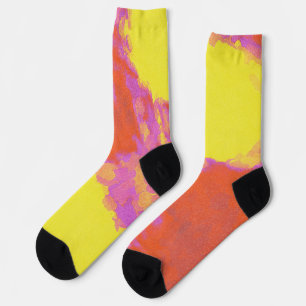 Chaussette Chaussettes Art fou déversées Peinture