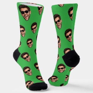 Chaussette Chaussettes avec impression de photo de visage drô