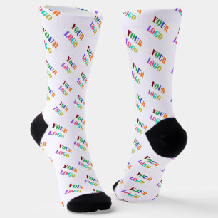 Chaussette Chaussettes avec logo d'entreprise personnalisée E
