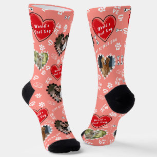 Chaussette Chaussettes avec photo de chien personnalisée Ch