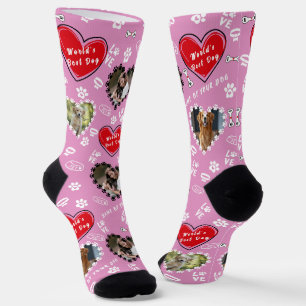 Chaussette Chaussettes avec photo de chien personnalisée Ch