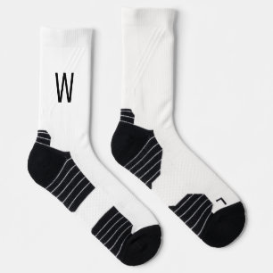 Chaussette Chaussettes blanches Monogram noir