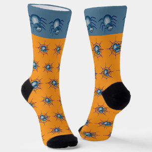 Chaussette Chaussettes Blue Spider et Web Crew