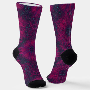 Chaussette Chaussettes Brillantes Motifs Sans Couture Élaboré