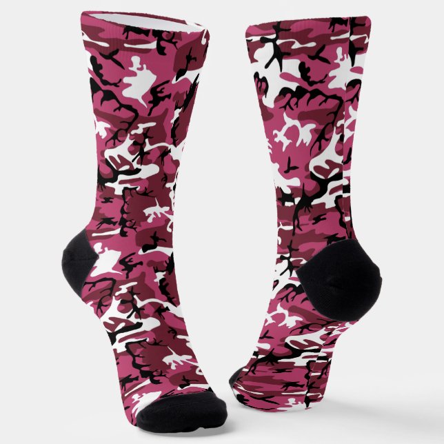 Chaussette Chaussettes Camo Roses (Angulaire)