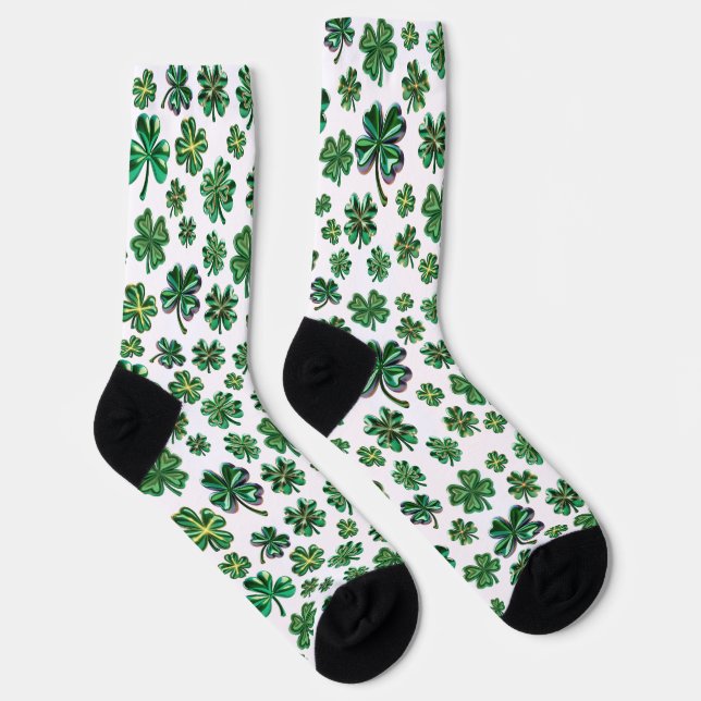 Chaussette Chaussettes Chanceuses Trèfles d'Irlande (Droite)