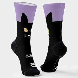 Chaussette Chaussettes Chat Noir Cadeau pour les Amateurs de