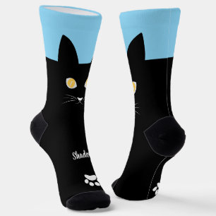 Chaussette Chaussettes Chat Noir Cadeau pour les Amateurs de