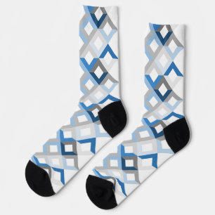Chaussette chaussettes chevrons bleus
