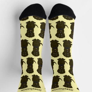 Chaussette Chaussettes Chocolat Labrador Chien Design