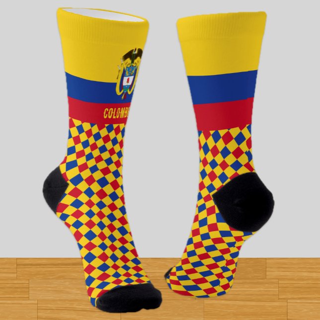 Chaussette Chaussettes Colombie, drapeau colombien mode / spo (Créateur téléchargé)