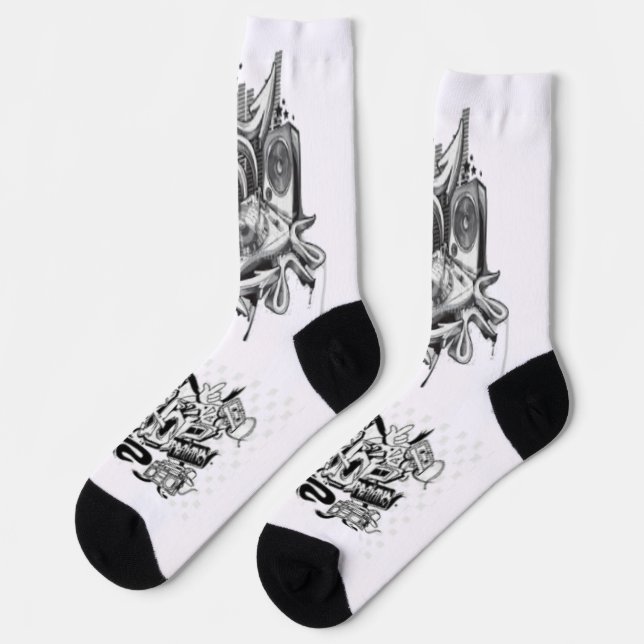 Chaussette Chaussettes confortables en coton - Élégantes et r (Gauche)
