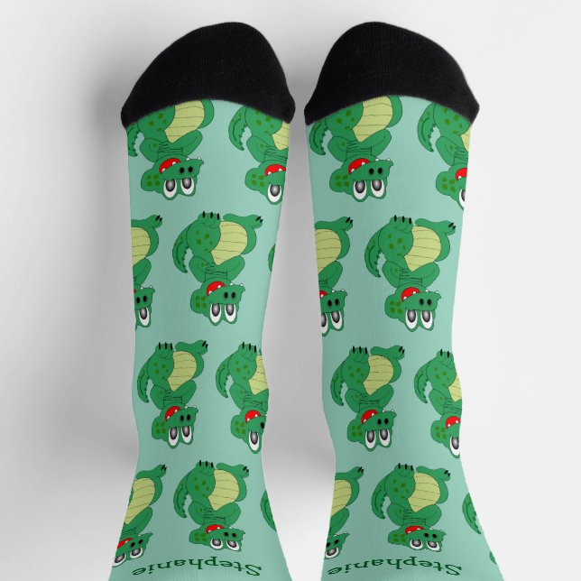 Chaussette Chaussettes Crocodile Design (Haut)
