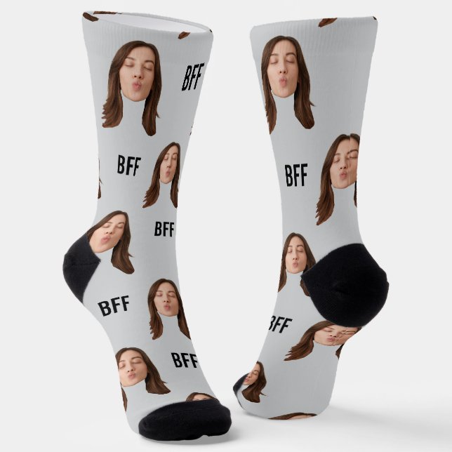 Chaussette Chaussettes d'ami BFF Chaussettes cadeau personnal (Angulaire)