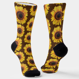 Chaussette Chaussettes d'art pour les grands tournesols