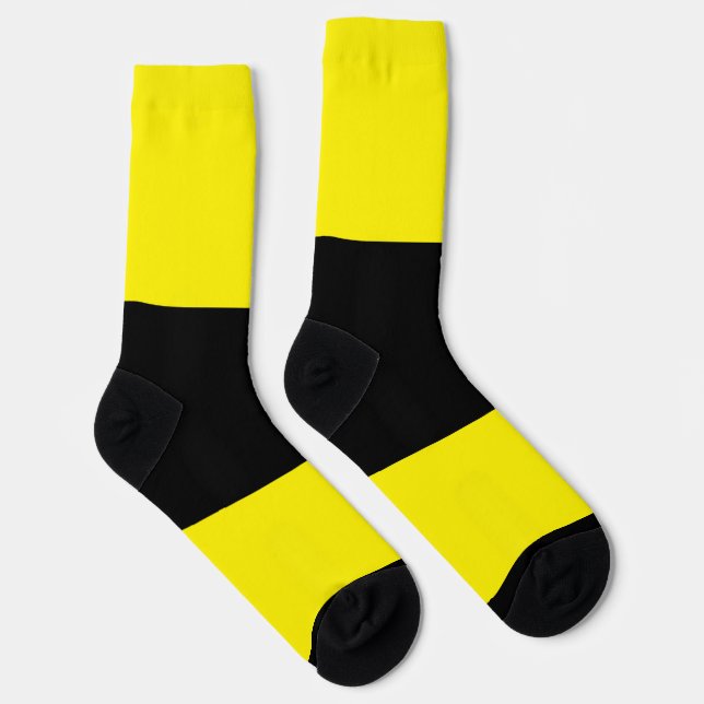 Chaussette Chaussettes de blocs de couleur - Jaune (Droite)
