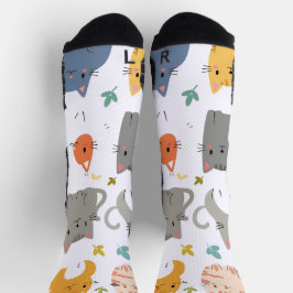 Chaussette Chaussettes de chat en cartons dorables - Amusants