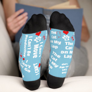 Chaussette Chaussettes de chat personnalisées pour Amoureux d