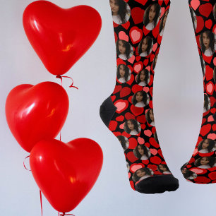 Chaussette Chaussettes de coeur et photo personnalisées