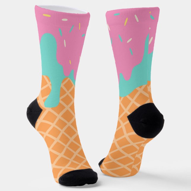 Chaussette Chaussettes de cône à gaufre à glace séchée (Angulaire)