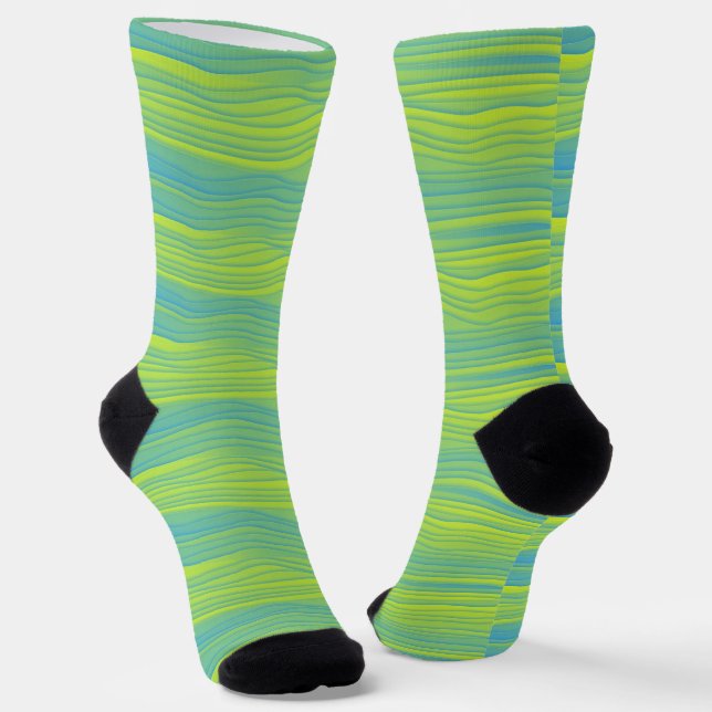Chaussette Chaussettes de couleur rétro à bande funky (Angulaire)