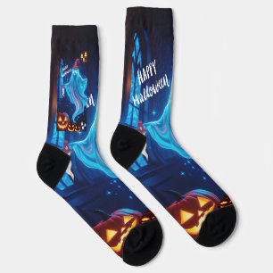 Chaussette Chaussettes de crew Halloween en citrouille - Drôl