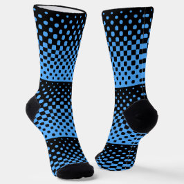 Chaussette Chaussettes De Dégradé Graphique Noir Et Bleu