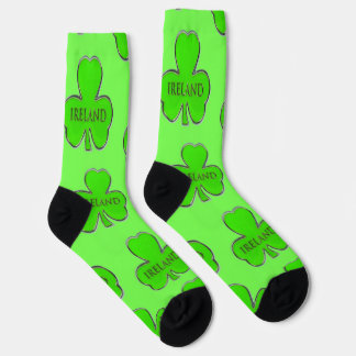 Chaussette Chaussettes de design de trèfle 4 feuilles irlanda