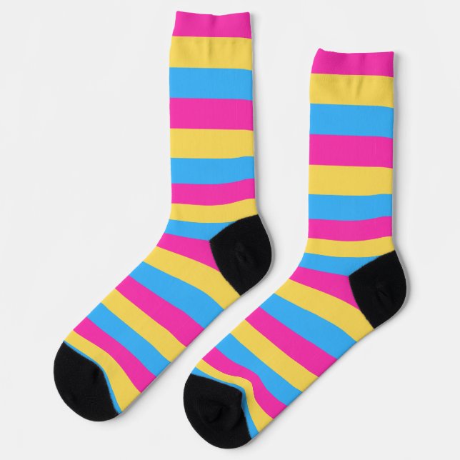 Chaussette Chaussettes de drapeau Pansexual PRIDE (Gauche)