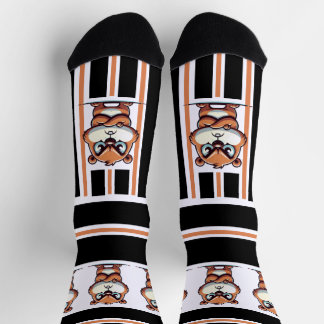 Chaussette Chaussettes de équipage de taureau de dessin animé