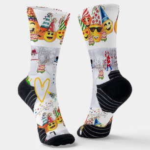 Chaussette Chaussettes de équipage Joyeux Noël Bon anniversai