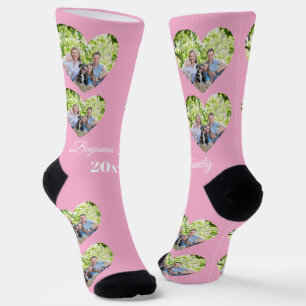 Chaussette Chaussettes de famille personnalisées avec photo d