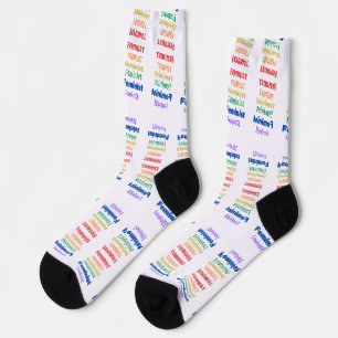 Chaussette chaussettes de fierté féministe amusante