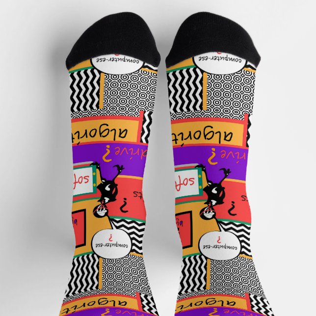 Chaussette Chaussettes de l'équipage de l'informatique de nou (Haut)
