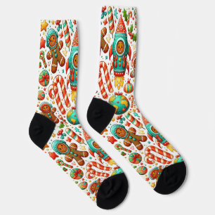 Chaussette Chaussettes de l'équipage spatial au pain d'épice 