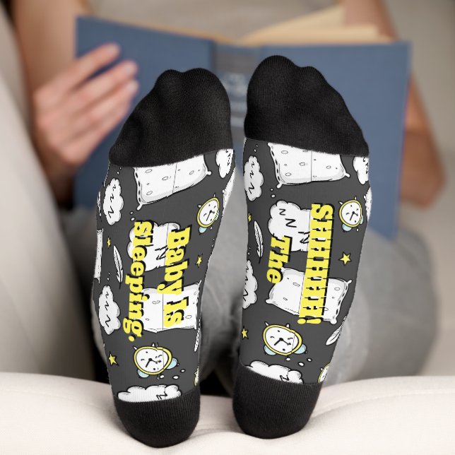 Chaussette Chaussettes de l'équipe Le Bébé Dort (Fond)
