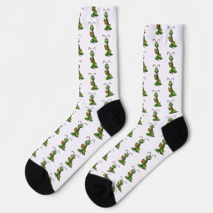 Chaussette Chaussettes de mante religieuse de dessin animé