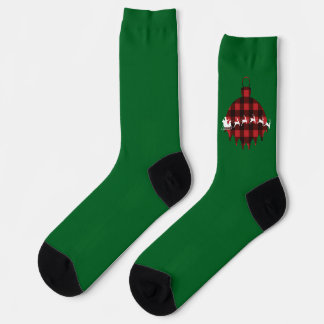 Chaussette Chaussettes de Noël avec Ornement de Père Noël