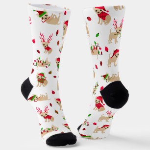 Chaussette Chaussettes de Noël Chihuahuas