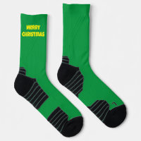 Chaussettes de Noël Couleur Personnalisées, Vert P